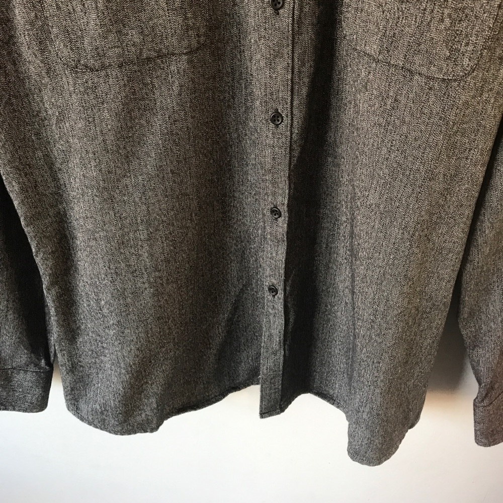 Marc Anthony slim grey button down casual shirt - Picture 2 of 7